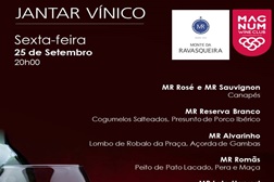 Jantar em Aveiro com Vinhos Monte da Ravasqueira