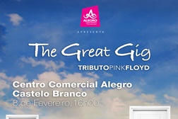 Concerto gratuito de tributo aos Pink Floyd no Alegro Castelo Branco