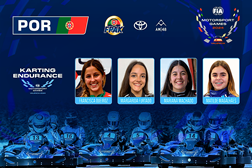 Quarteto feminino nos FIA Motorsport Games em Valência - Karting Endurance