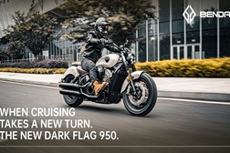 Benda vai apresentar a sua Dark Flag 950 na EICMA - Com motor V4 e todo o caráter cruiser
