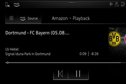 Audi com ticker com novidades Campeonato do Mundo de futebol e a Amazon Music