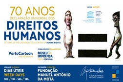 Exposição "Humor sobre Direitos Humanos" no Mercado do Bom Sucesso