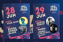 MEAJAZZ & BLUES revela cartaz oficial - Dias 28 e 29 de Junho, Lago do Luso, na Mealhada