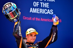 Mundial Moto 2- América - Oliveira no pódio, Bagnaia vence