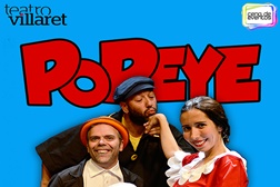 Popeye em cena no Teatro Villaret