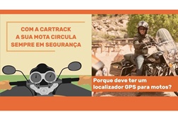 A Cartrack tem um serviço inovador de segurança por GPS para motos