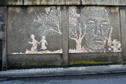 Artista Vhils dá nova vida às paredes da antiga fábrica Oliva
