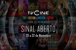 Canais TVCine em sinal aberto de 20 a 22 de novembro