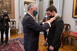 Filipe Albuquerque recebido em Belém por Marcelo Rebelo de Sousa - Piloto português recebeu grau de Comendador da Ordem do Mérito