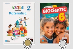 Dois manuais escolares da Porto Editora premiados entre os melhores da Europa - Projetos VAMOS (2.º ano) e BioCienTIC (6.º ano) reconhecidos com os prémios BELMA na Feira do Livro de Frankfurt, pela inovação e inclusão