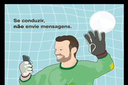 “Se conduzir, não envie mensagens”