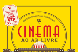 Sessões de cinema ao ar livre gratuitas no Jumbo Maia