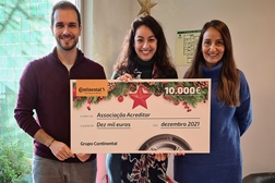 Continental apoia Associação Acreditar - Grupo Continental entregam donativo de 10.000€