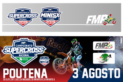 Nacional de Supercross em ação na Poutena