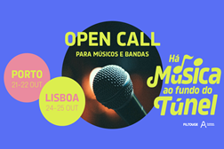 Há Música ao Fundo do Túnel - Saúde mental toca a todos - 4.ªedição na Rede de Metro do Porto e de Lisboa de 21 a 25 de outubro