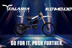 Nova Talaria Komodo: versão Mx (Motocross) e L3e (equivalente a 125cc, matriculável)