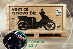 A nova Biz passou por uma reformulação geral. Até o chassi é novo