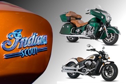 Indian Scout e Roadmaster com pinturas especiais