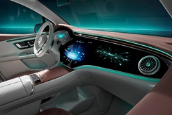 Primeira revelação do interior do novo SUV EQE - Arquitetura Avantgarde exibindo um tema “hiper-analógico”