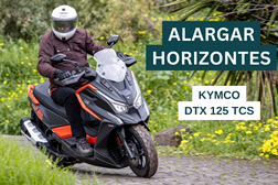 Teste KYMCO DTX 125 TCS - Alargar horizontes