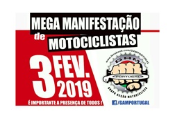 Comunicado GAM: Mega Manifestação de Motociclistas a 3/2/2019