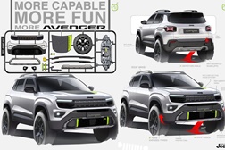 Os designers da Jeep® desvendam a visão criativa do Avenger 4xe - Equipado com a avançada tecnologia híbrida de tração integral