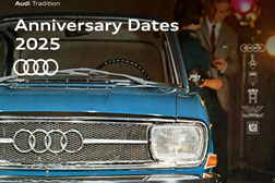 Audi Tradition comemora vários aniversários em 2025 - Mais de duas dezenas de aniversários no próximo ano