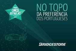 Bridgestone distinguida pelos consumidores com Prémio Cinco Estrelas