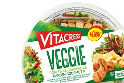 Vitacress lança salada refeição com proteína vegetal   - Veggie é o nome desta salada refeição vegetariana