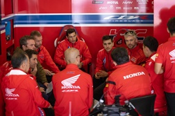 SBK, Teste Portimão - Chuva impede teste HRC  - Pista imprópria