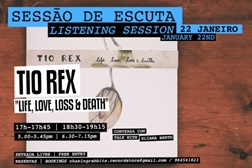 "Life, Love, Loss & Death" de Tio Rex em escuta na Chasing Rabbits Record Store