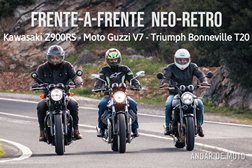 Frente-a-frente Neo-Retro - Kawasaki Z900RS vs Moto Guzzi V7 vs Triumph Bonneville T20