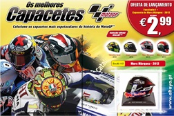 Colecção dos melhores capacetes do MotoGP