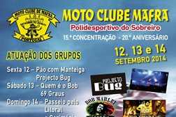 15ª Concentração do Moto Clube de Mafra - 12, 13 e 14 de Setembro