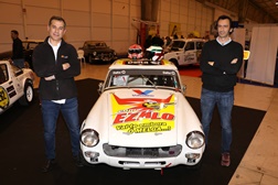 Paulo Miguel e Carlos Barbosa com o MG Midget no Campeonato Nacional de Clássicos 1300