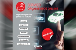 Rede oficinas Roady lança plataforma para Orçamentos Online - À distância calcular o custo de trabalhos de oficina
