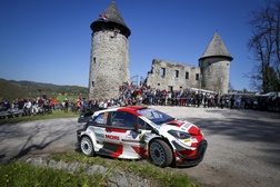 Toyota nos dois lugares mais altos do pódio no Rali da Croácia - Sébastien Ogier e o co-piloto Julien Ingrassia reclamaram a vitória