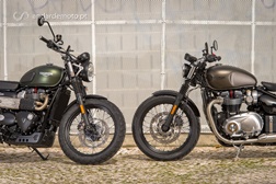 A Triumph acaba de apresentar em Lisboa e no Porto as novas Boneville Bobber e Street Scrambler. Veja-as aqui em pormenor!
