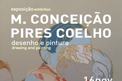 Exposição de M. Conceição Pires Coelho "desenho e pintura" na Biblioteca dos Coruchéus