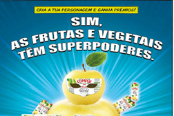Sabias que as frutas e vegetais têm superpoderes? E que dão prémios?