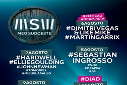 18ª edição MEO Sudoeste… porque “tu só vives uma vez” - De 6 a 10 de agosto, Herdade da Casa Branca, Zambujeira do Mar