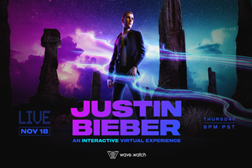 Justin Bieber junta-se à Wave para Concerto Virtual Interativo