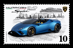 Automobili Lamborghini lança primeiro selo digital  de coleção  - Dedicado ao Huracán EVO RWD Spyder