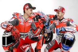 MotoGP - Ducati revelou as cores das motos que Andrea Dovizioso e Jorge Lorenzo irão pilotar em 2018.