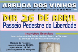 Passeio pedestre solidário em Arruda dos Vinhos