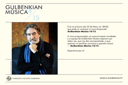 Apresentação nova temporada Gulbenkian Música 14/15