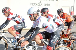 Francisco Campos, Campeão Nacional Sub-23, foi um dos 10 ciclistas Miranda-Mortágua em prova.