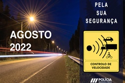 Radares PSP Localizações em Agosto 2022 - Por data, distrito e localização