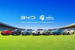 BYD é Parceiro Oficial do EURO Sub-21 de 2025 - Marca irá fornecer veículos movidos a novas energias a vários intervenientes