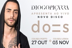 Diogo Piçarra anuncia novo disco e concertos nos Coliseus